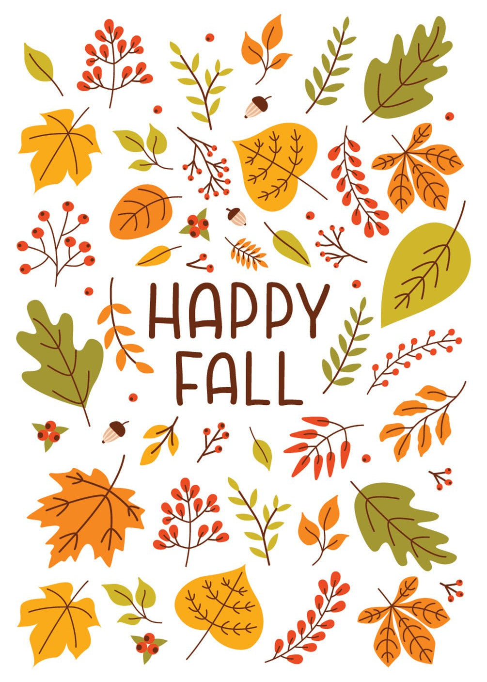 Happy Fall Card - FreshCut Paper