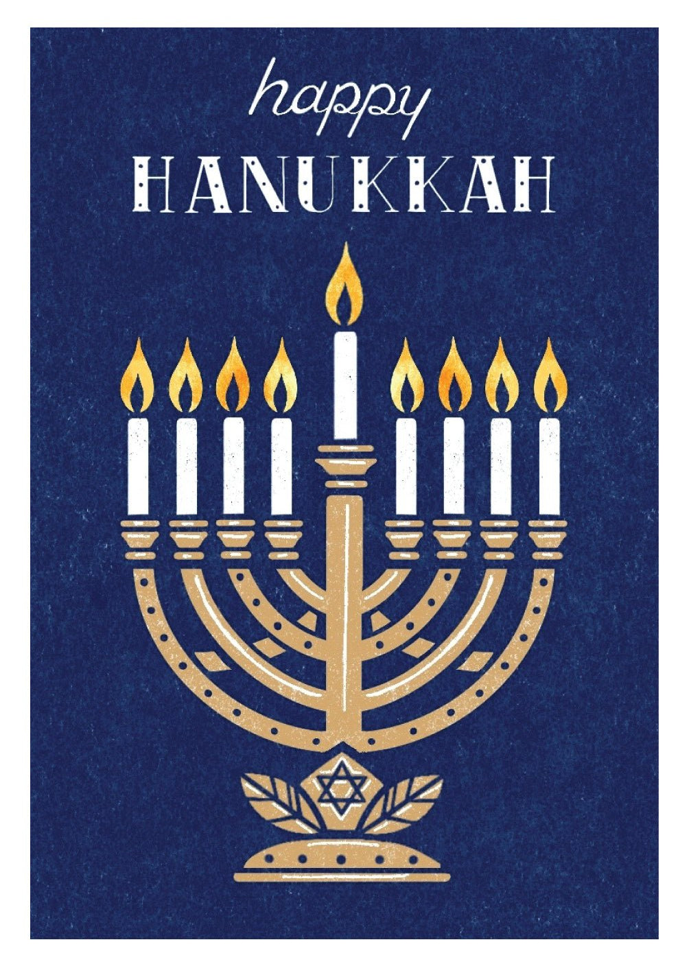 Happy Hanukkah Menorah Card - FreshCut Paper