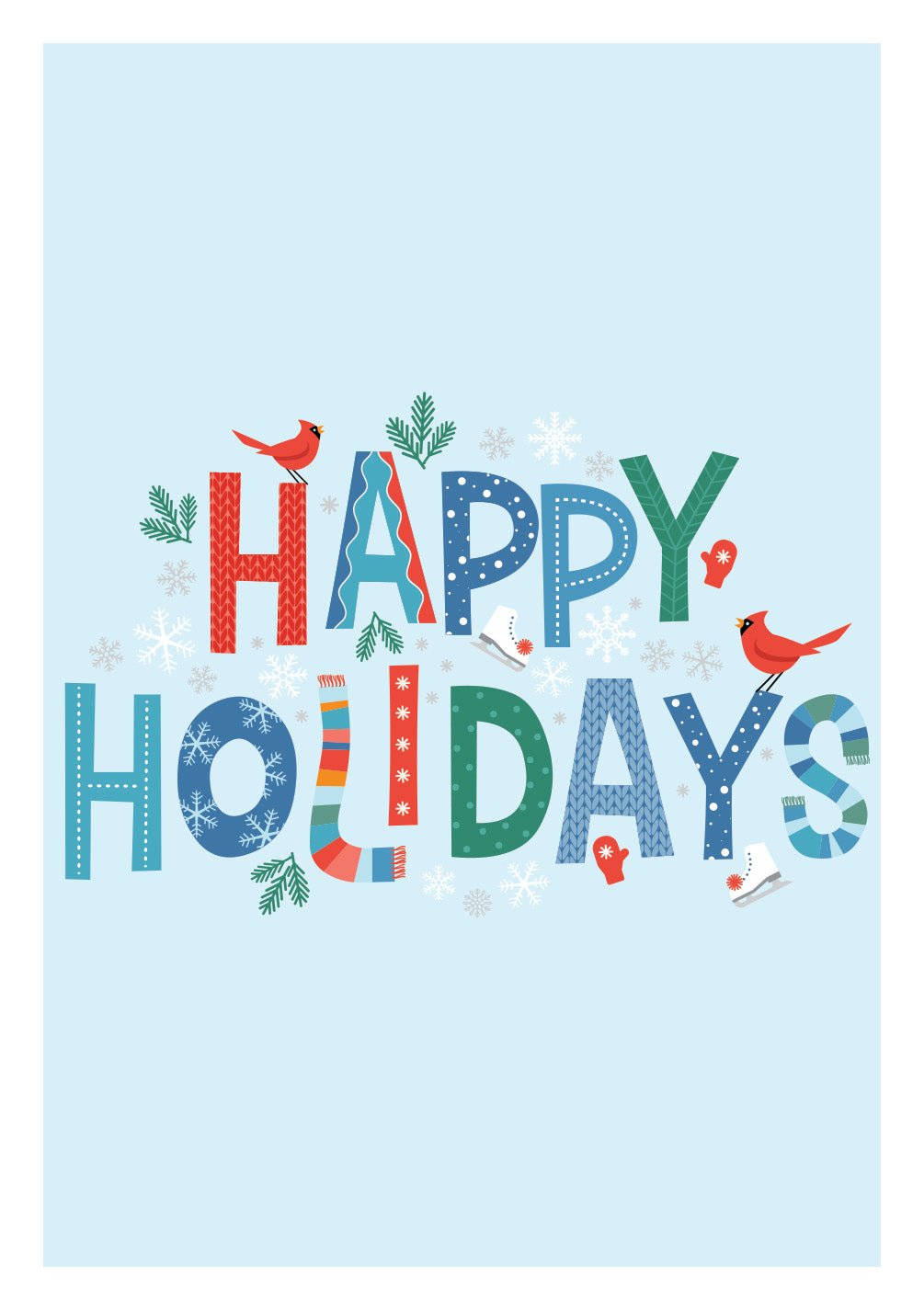 Happy Holidays Card - FreshCut Paper