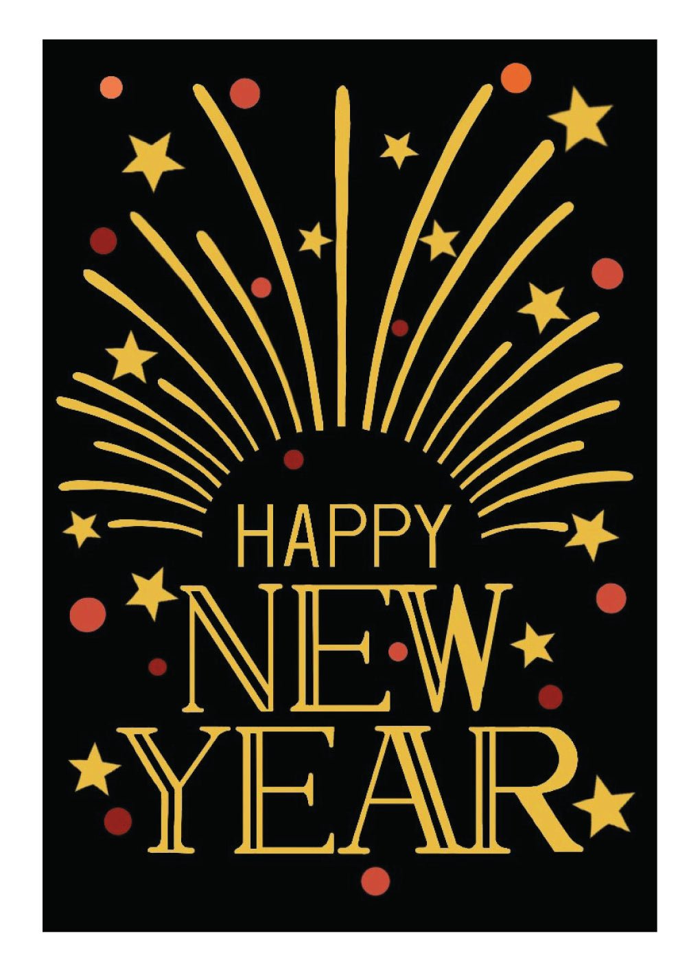 Happy New Years Card - FreshCut Paper