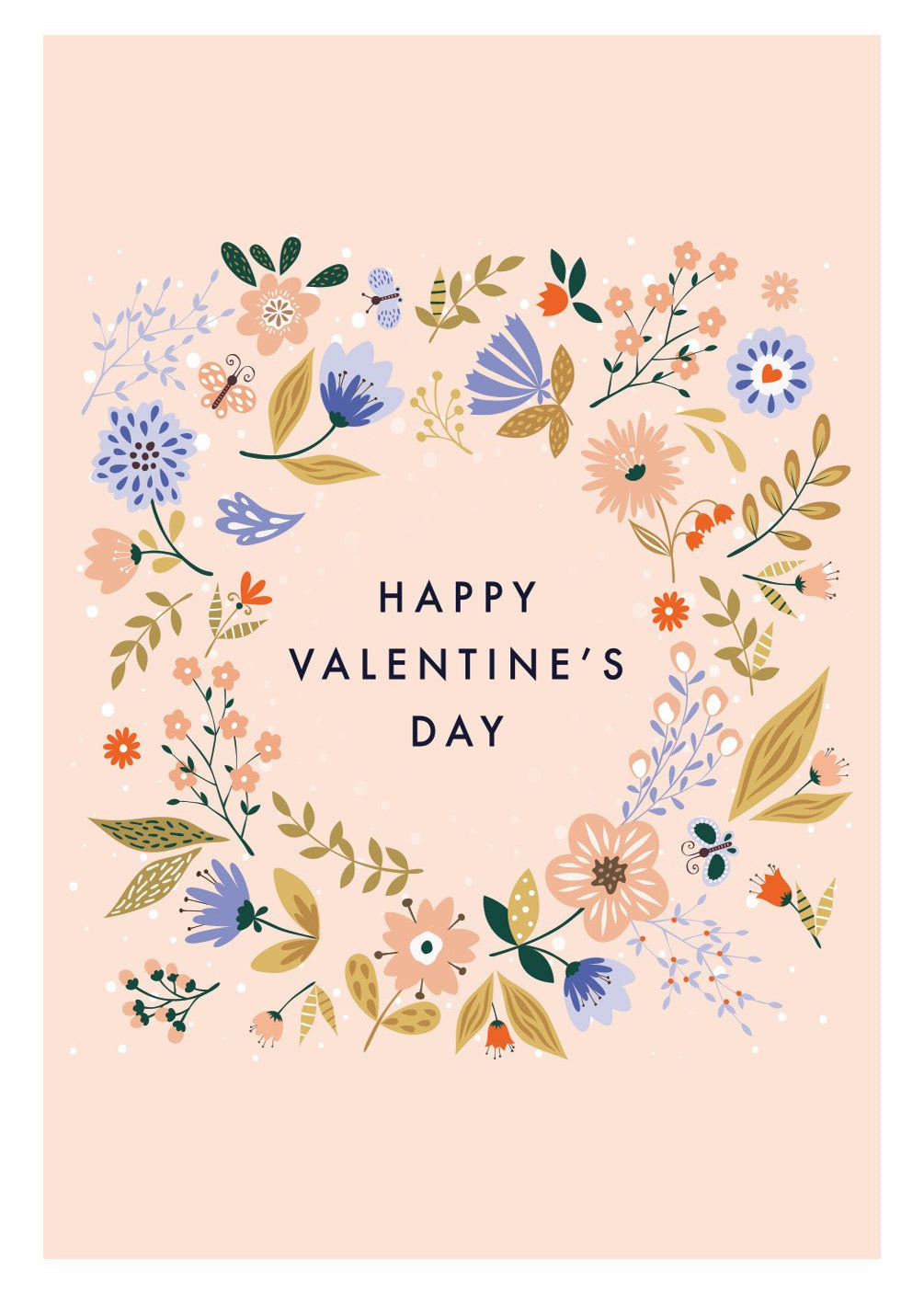 Happy Valentine's Day Wreath Card - FreshCut Paper