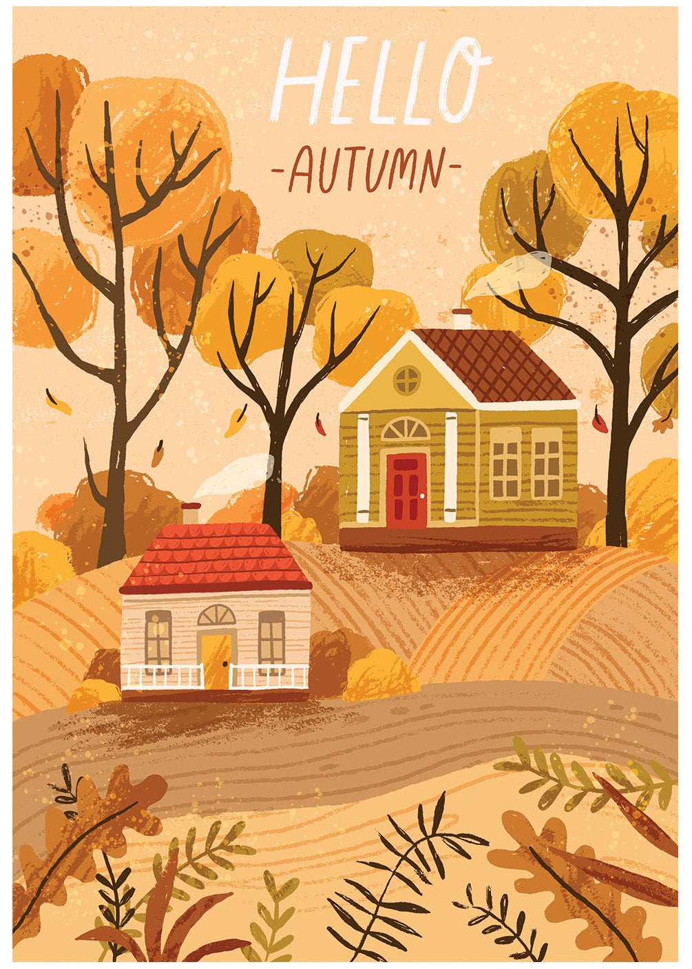 Hello Autumn Card - FreshCut Paper