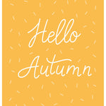 Hello Autumn Swirl Script Card - FreshCut Paper