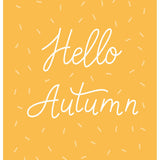 Hello Autumn Swirl Script Card - FreshCut Paper