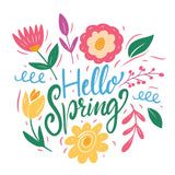 Hello Spring Card - FreshCut Paper