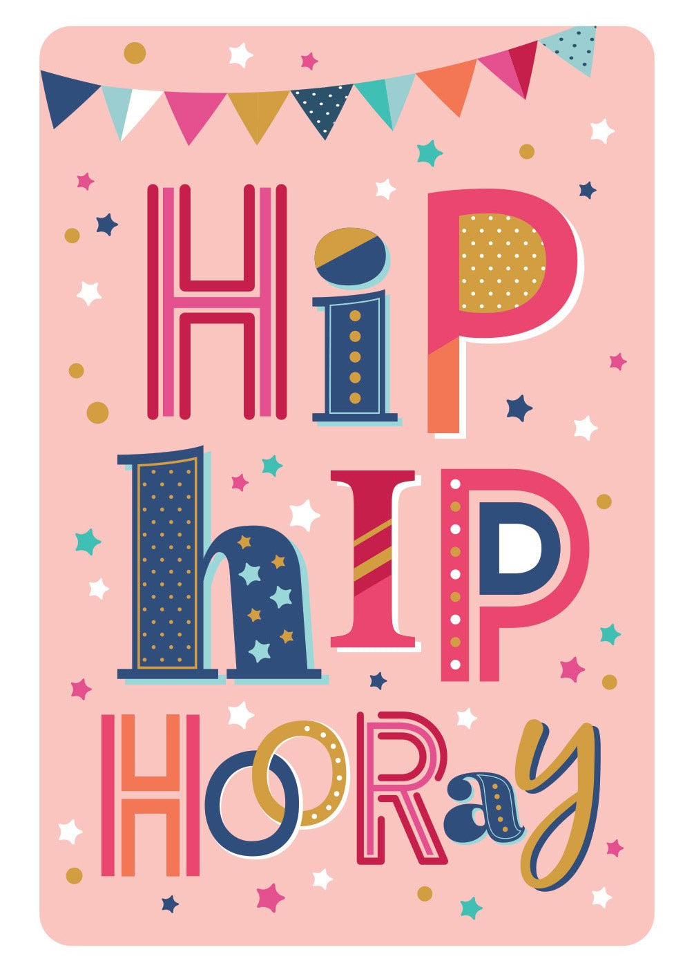 Hip Hip Hooray Card - FreshCut Paper