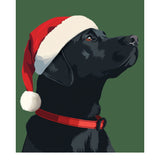 Holiday Black Lab Card