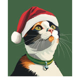 Holiday Calico Cat Card