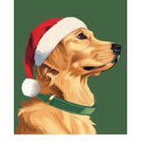 Holiday Golden Retriever Card