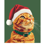 Holiday Orange Cat Card