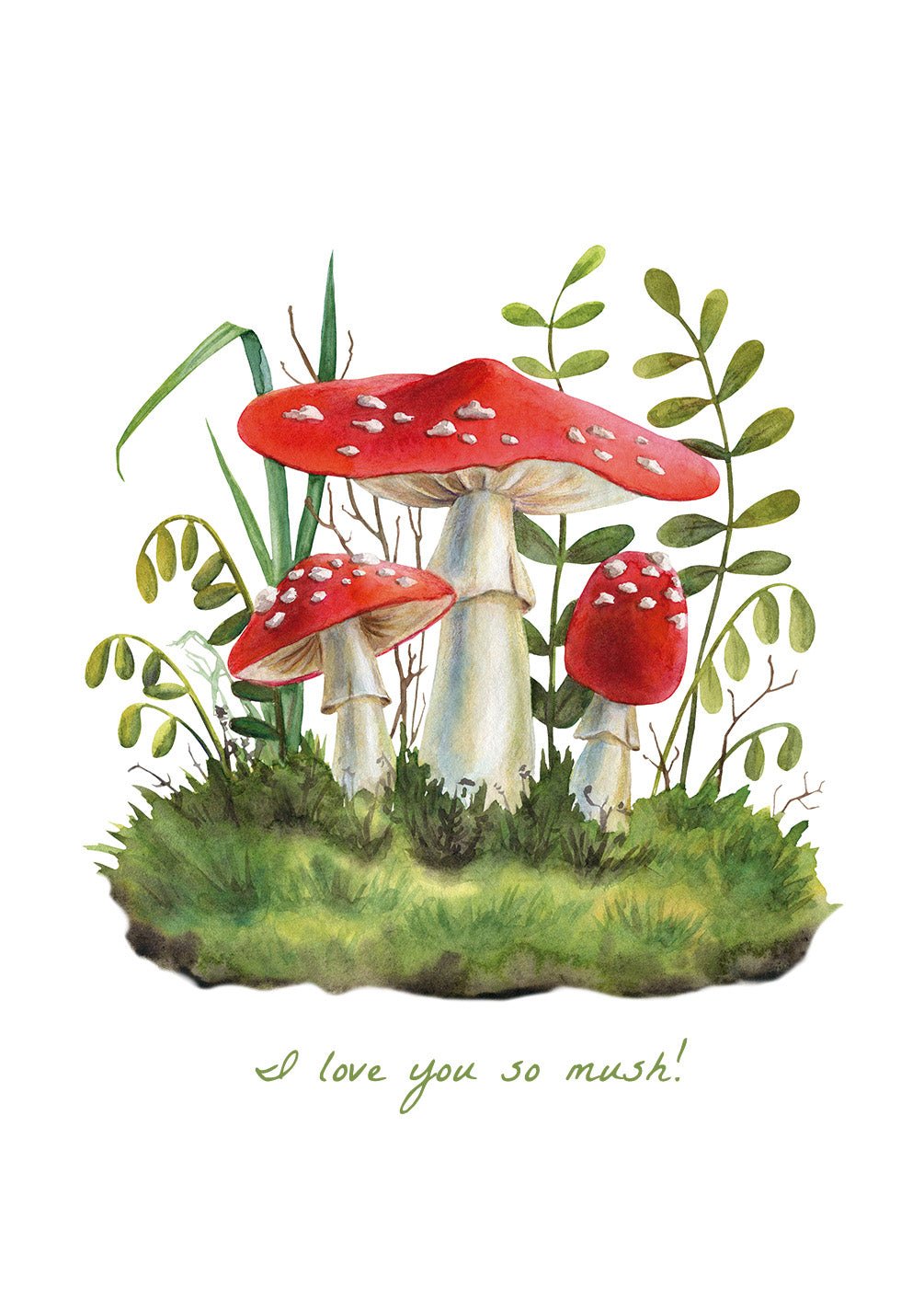 I Love You So Mush Card - FreshCut Paper