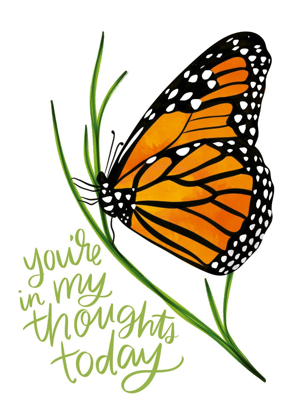 In My Thoughts Butterfly Card - FreshCut Paper