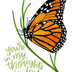 In My Thoughts Butterfly Card - FreshCut Paper