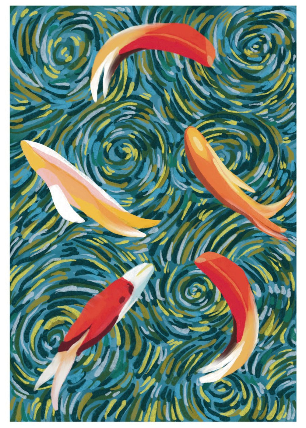 Koi Fish Card - FreshCut Paper