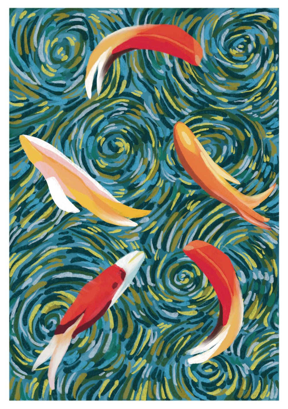 Koi Fish Card - FreshCut Paper