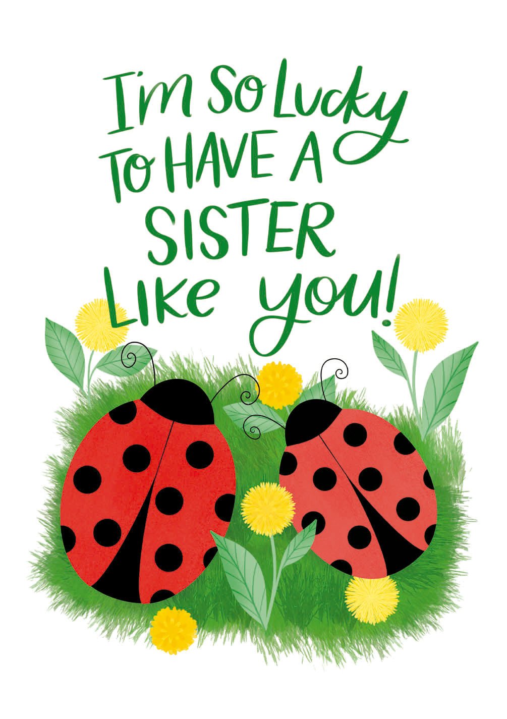 Lady Bugs Card - FreshCut Paper