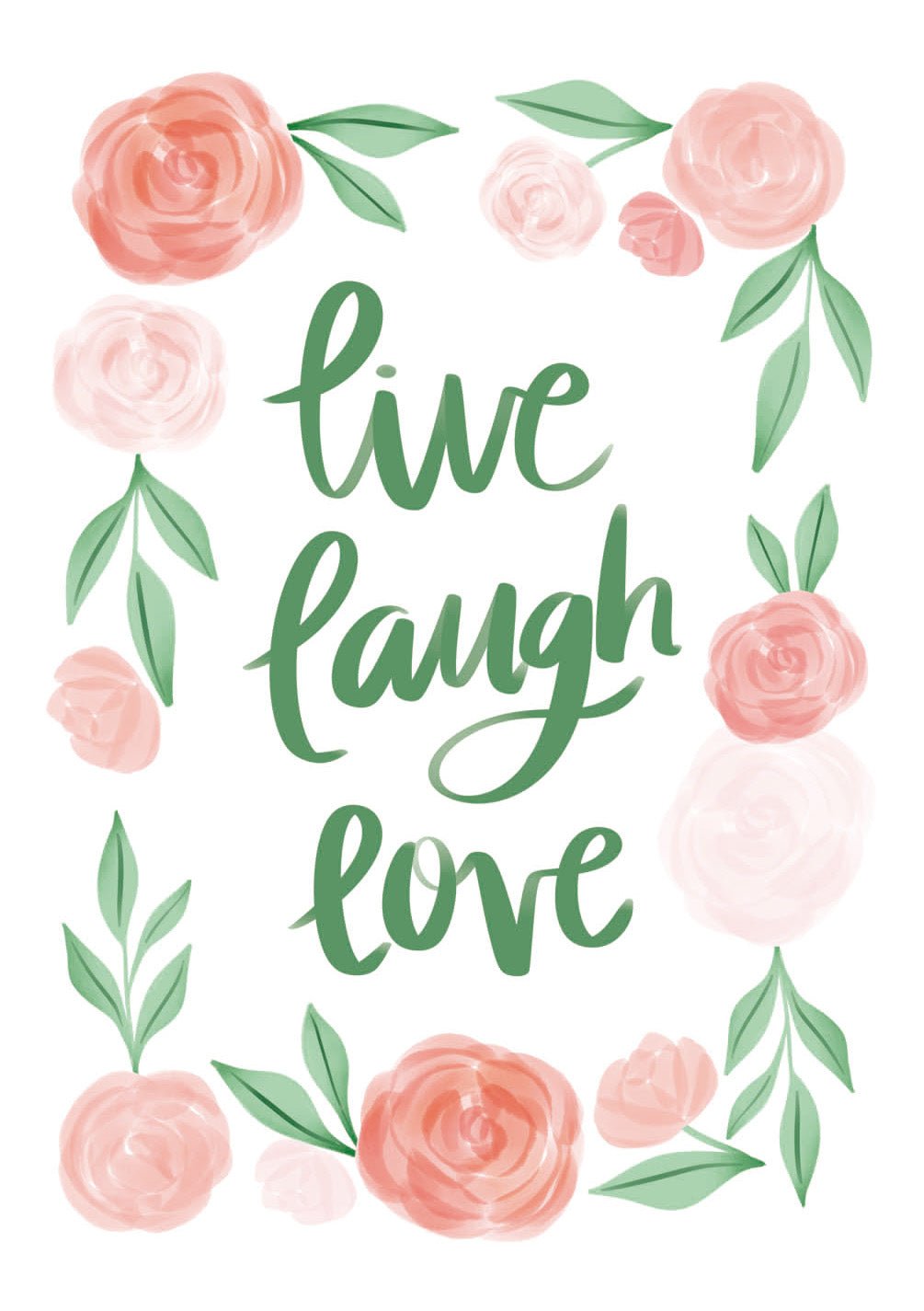 Live Laugh Love Card - FreshCut Paper