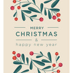 Merry Christmas and Happy New Years Card - FreshCut Paper