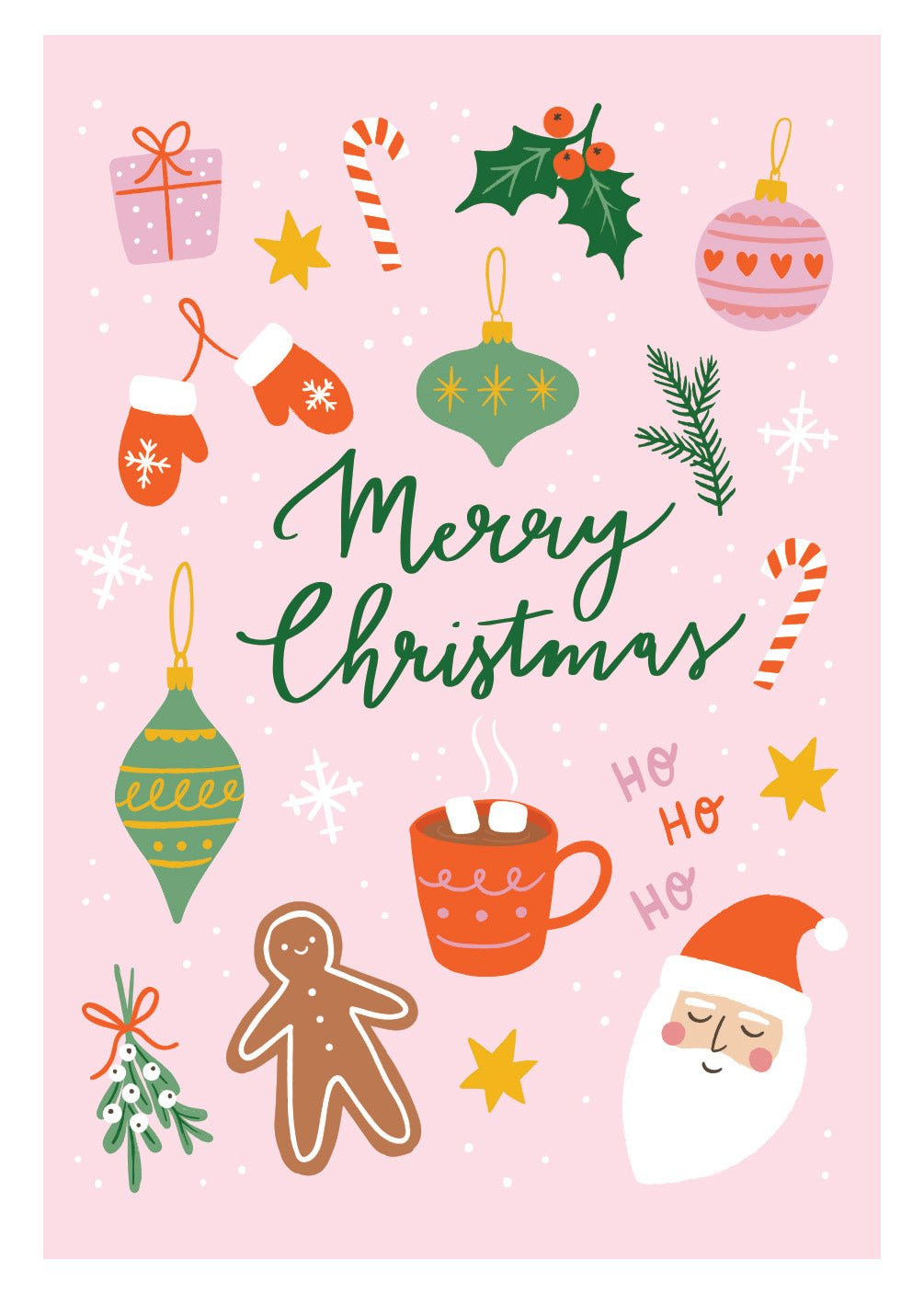 Merry Christmas Card - FreshCut Paper