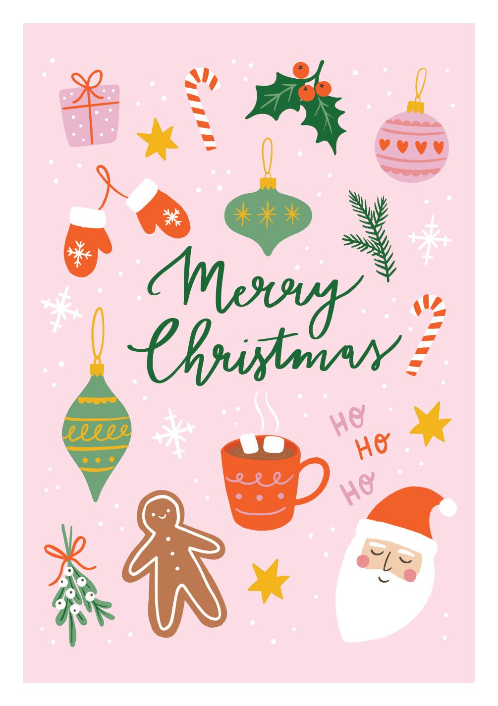 Merry Christmas Card - FreshCut Paper