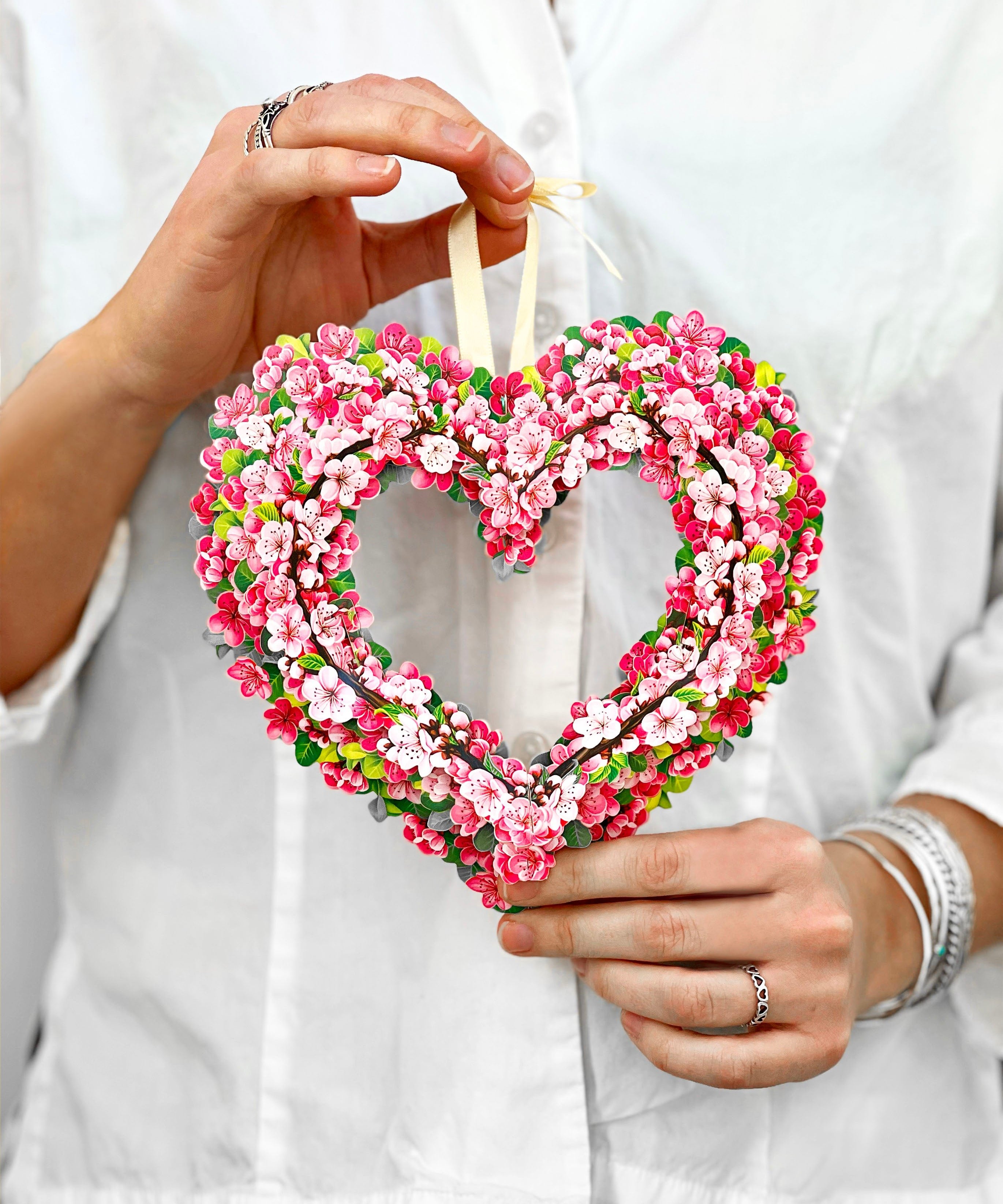 Mini Cherry Blossom Heart - FreshCut Paper