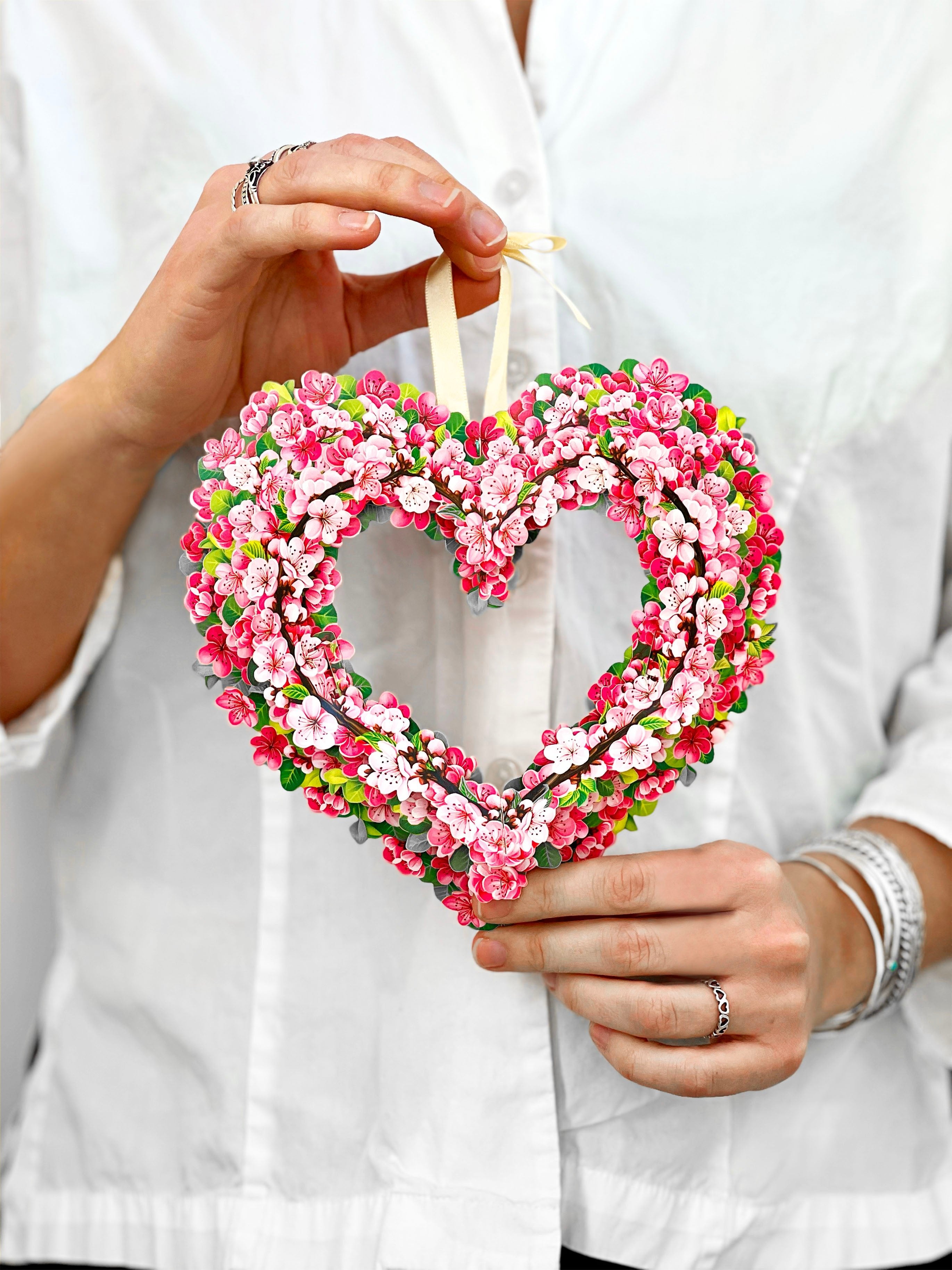 Mini Cherry Blossom Heart - FreshCut Paper