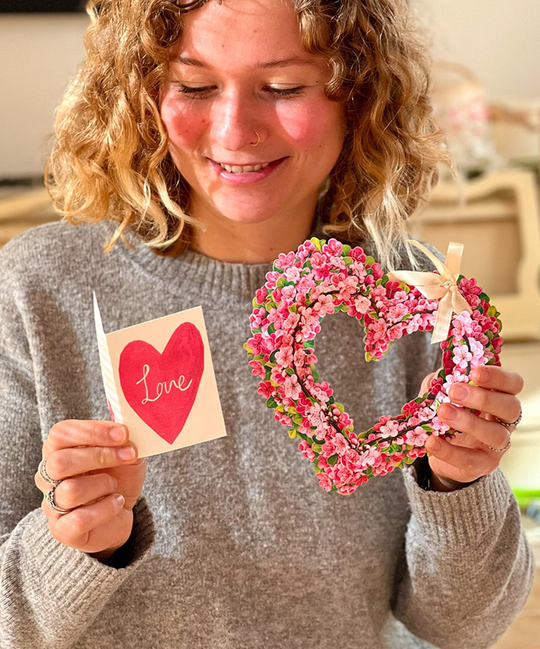 Mini Cherry Blossom Heart - FreshCut Paper