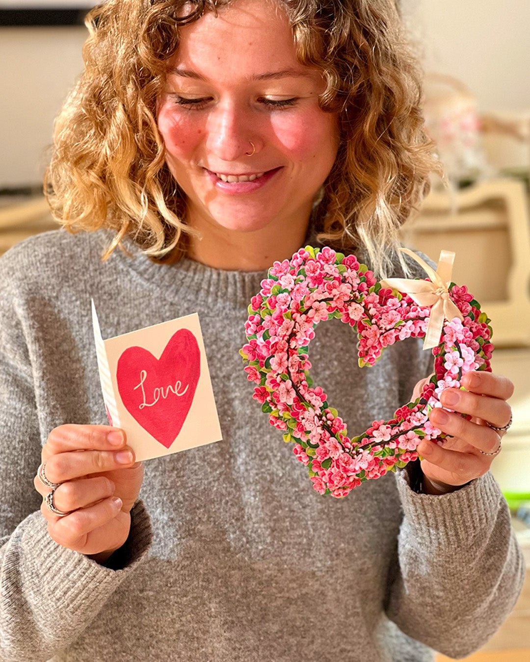 Mini Cherry Blossom Heart - FreshCut Paper