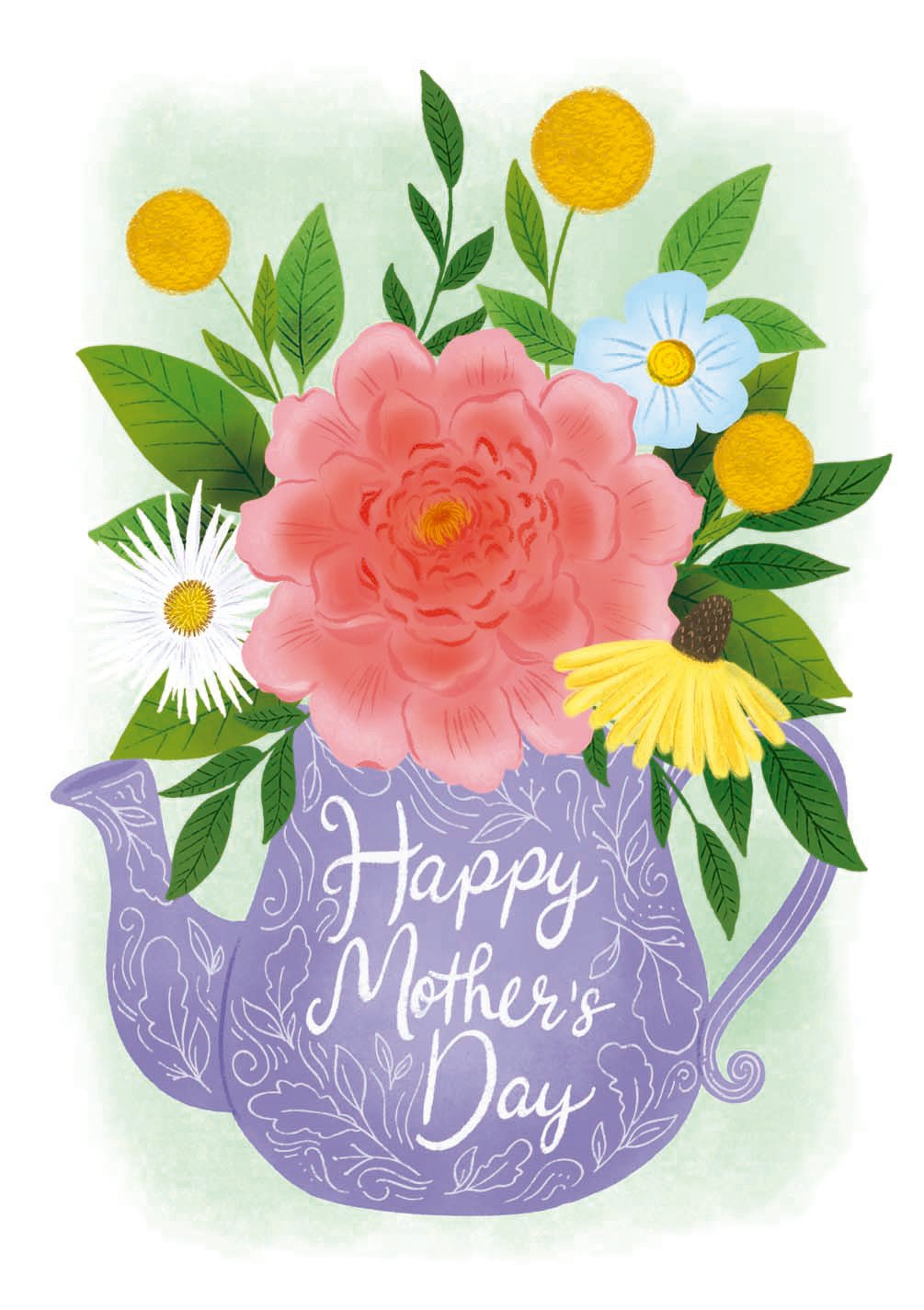 Mother's Day Teapot Card - FreshCut Paper