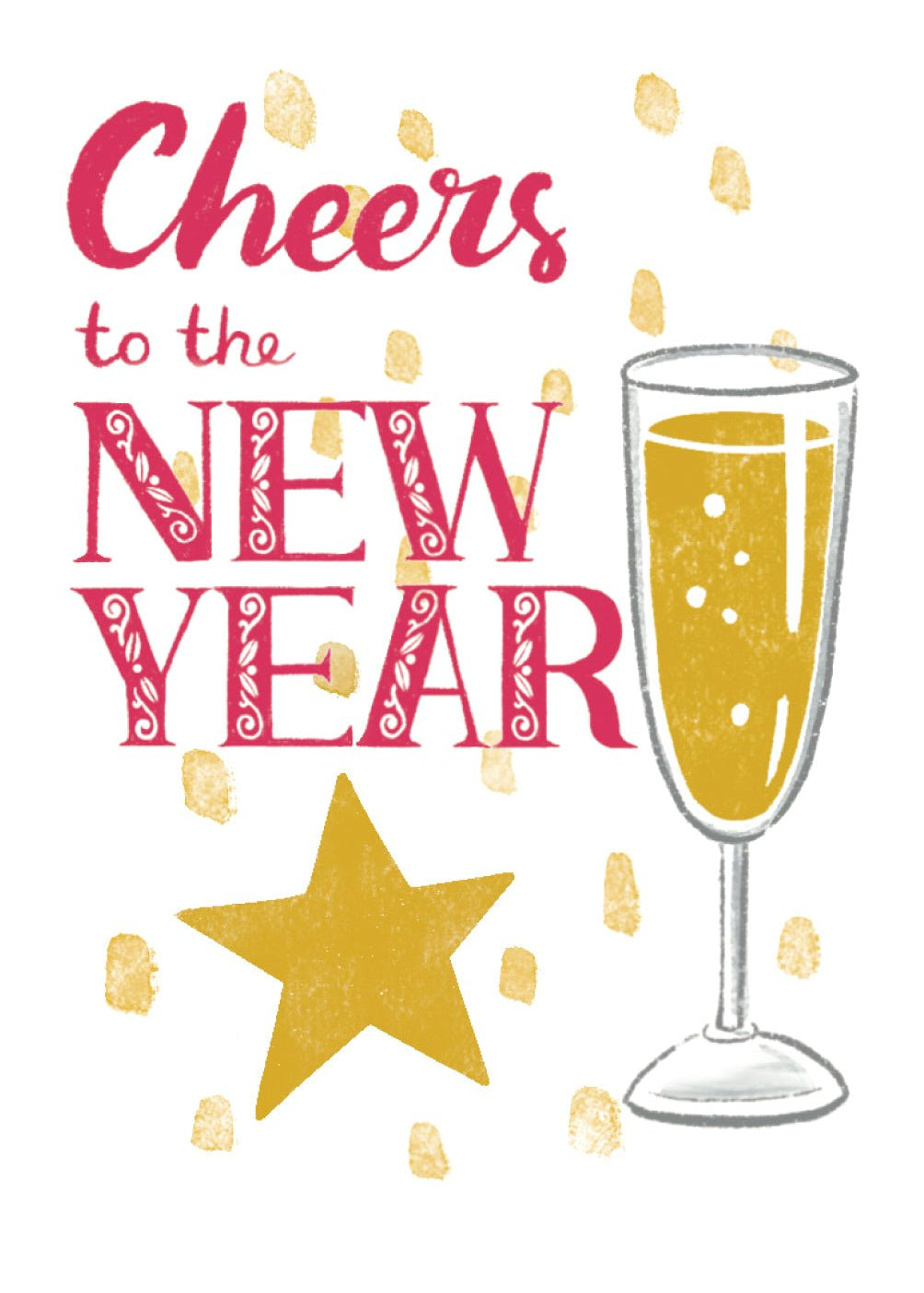 New Years Cheers Cards - FreshCut Paper