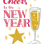 New Years Cheers Cards - FreshCut Paper