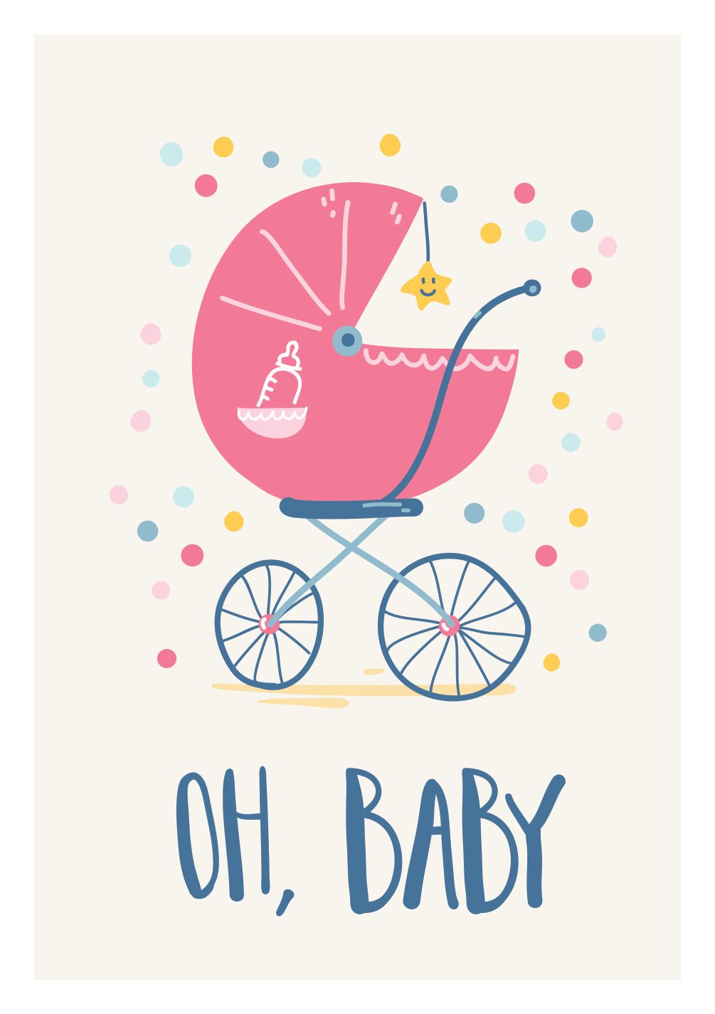 Oh Baby Card - FreshCut Paper