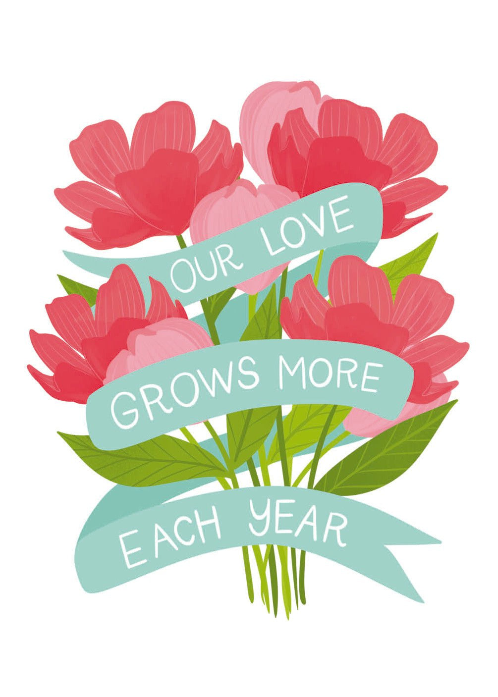 Our Love Grows More Each Year Card - FreshCut Paper