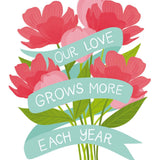 Our Love Grows More Each Year Card - FreshCut Paper