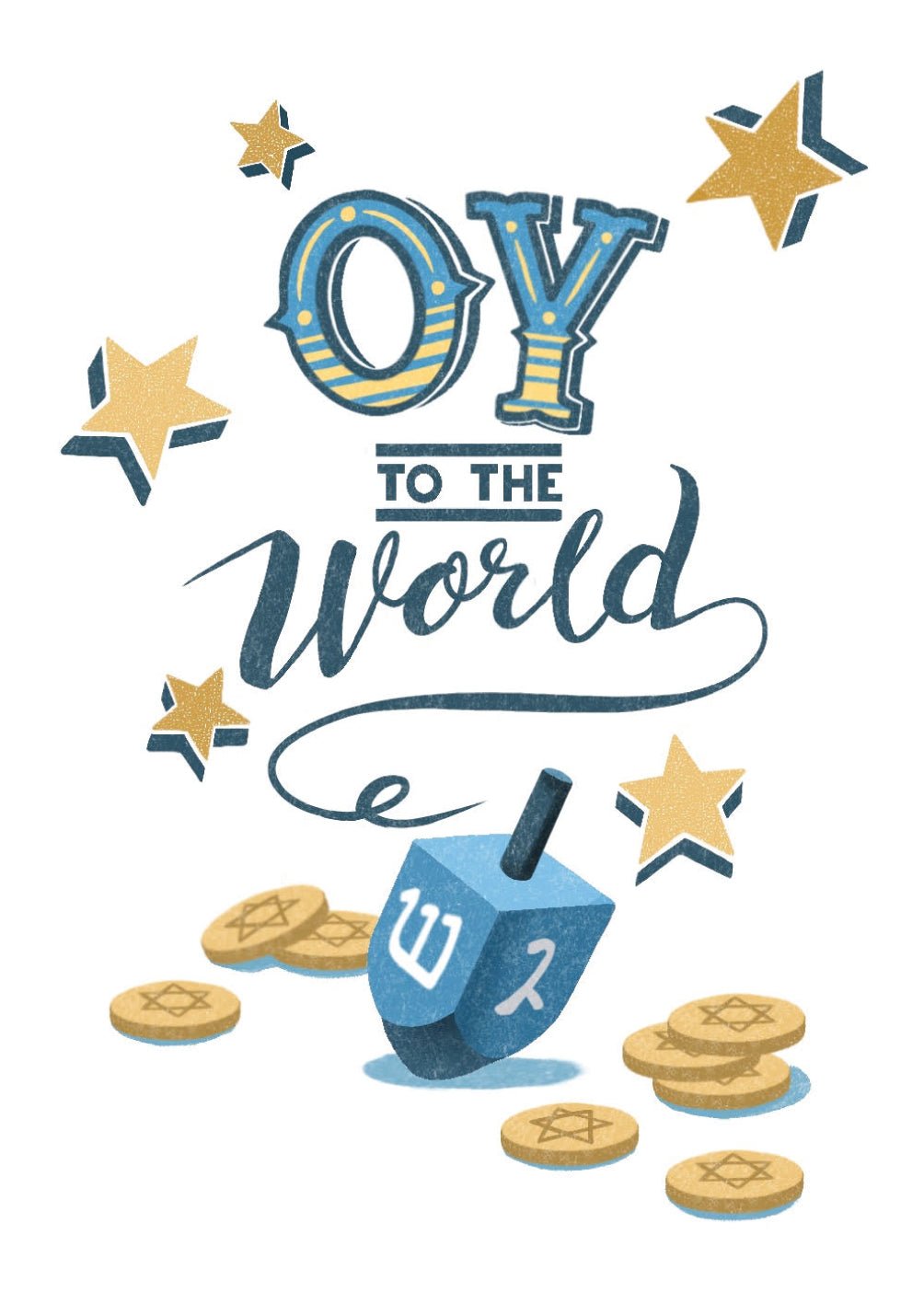 Oy To The World Card - FreshCut Paper