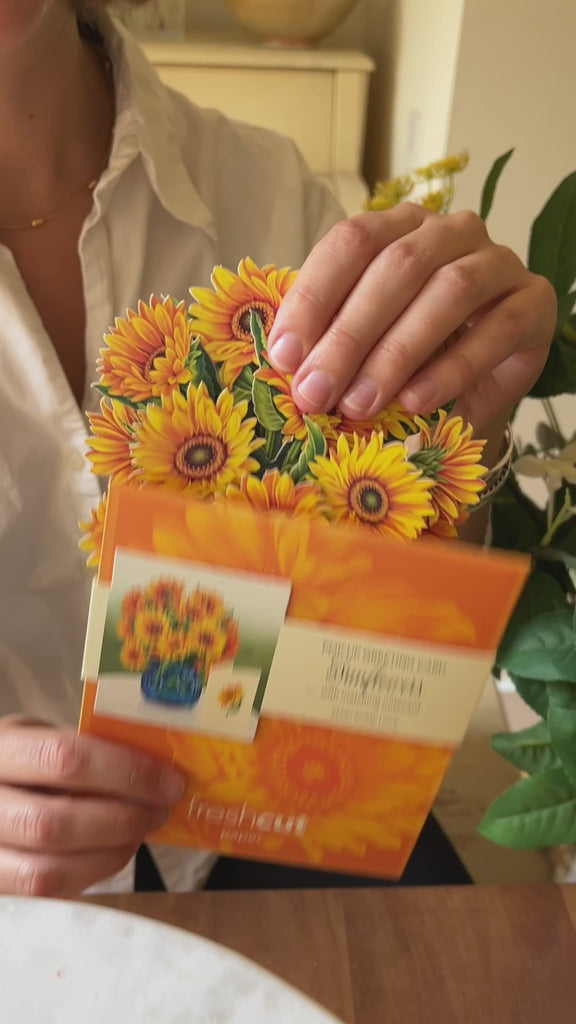 Mini Sunflower bouquet unboxing video