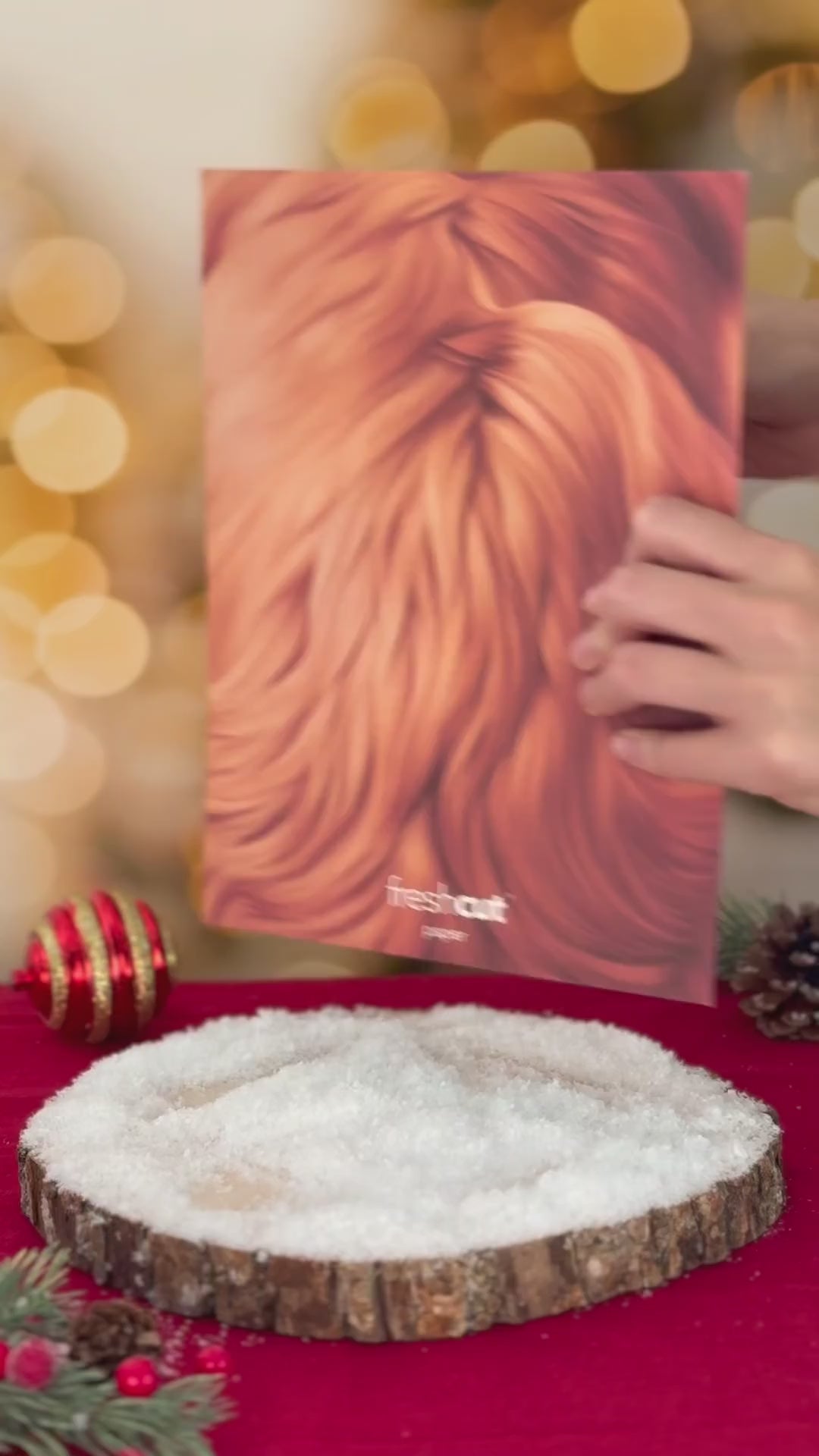 Holiday Golden Retriever Pop-Up Card unboxing video