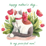 Purrfect Mom Card - FreshCut Paper