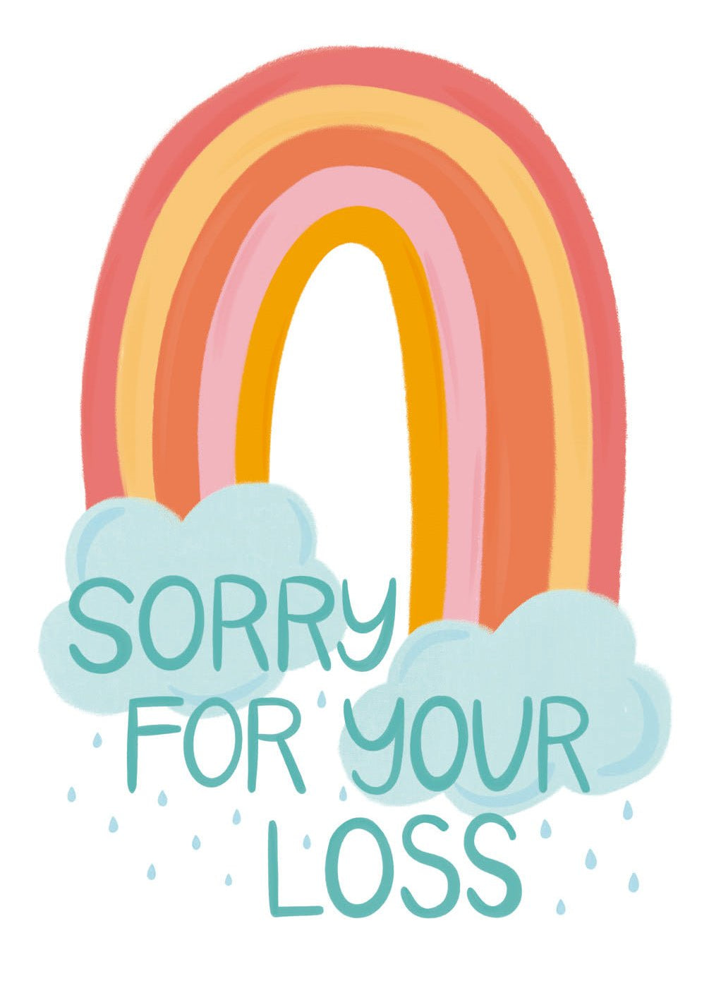 Rainbow Sympathy Card - FreshCut Paper