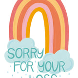 Rainbow Sympathy Card - FreshCut Paper