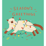 Season's Greetings Cat Card - FreshCut Paper