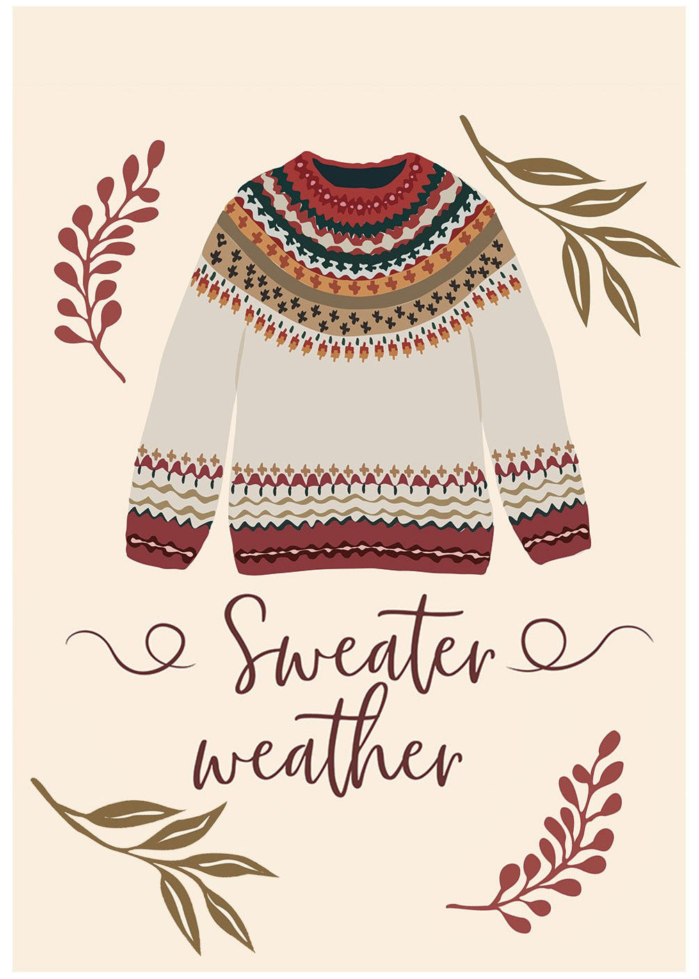 Sweater Weather Card - FreshCut Paper