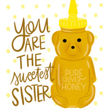 Sweetest Sister Card - FreshCut Paper