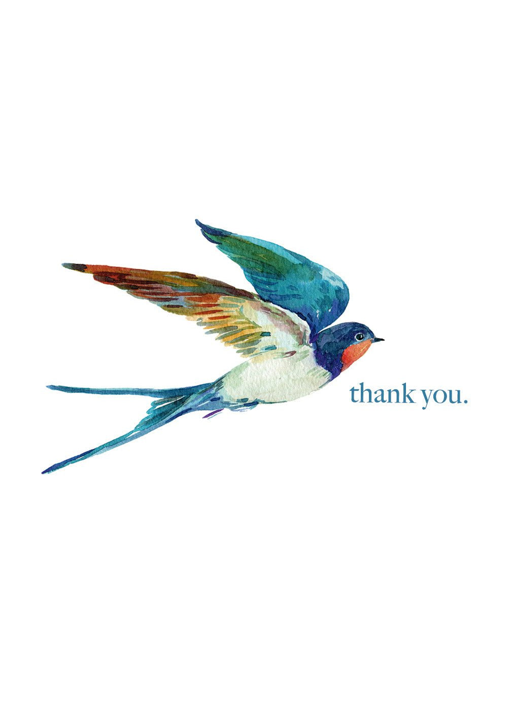 Thank You Bird Card - FreshCut Paper