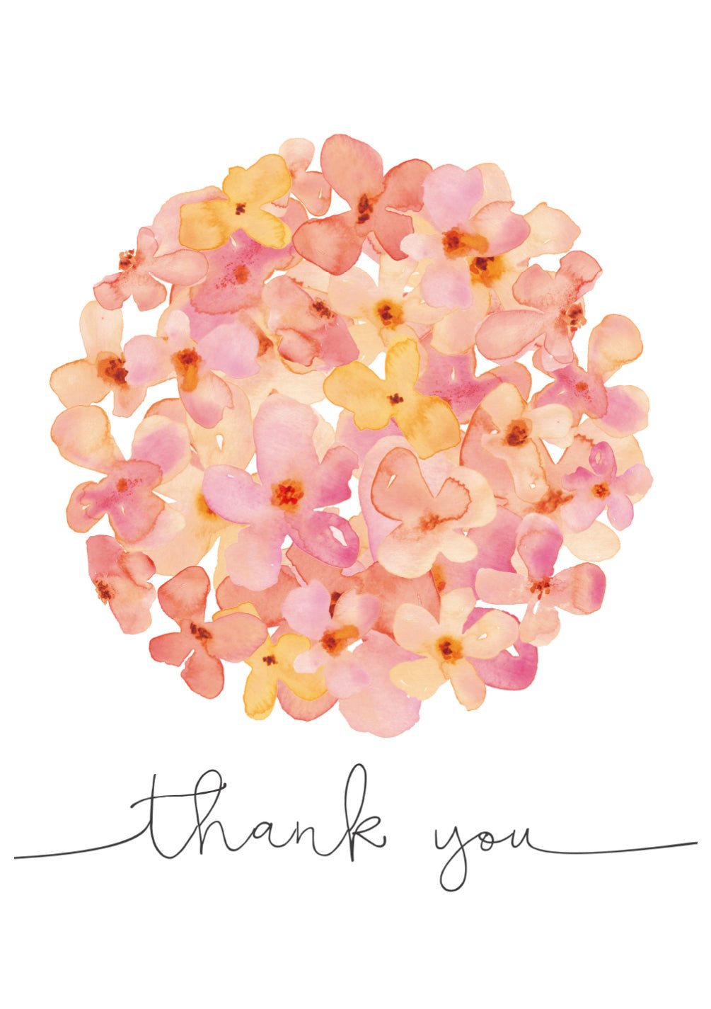 Thank You Blossom Ball Card - FreshCut Paper