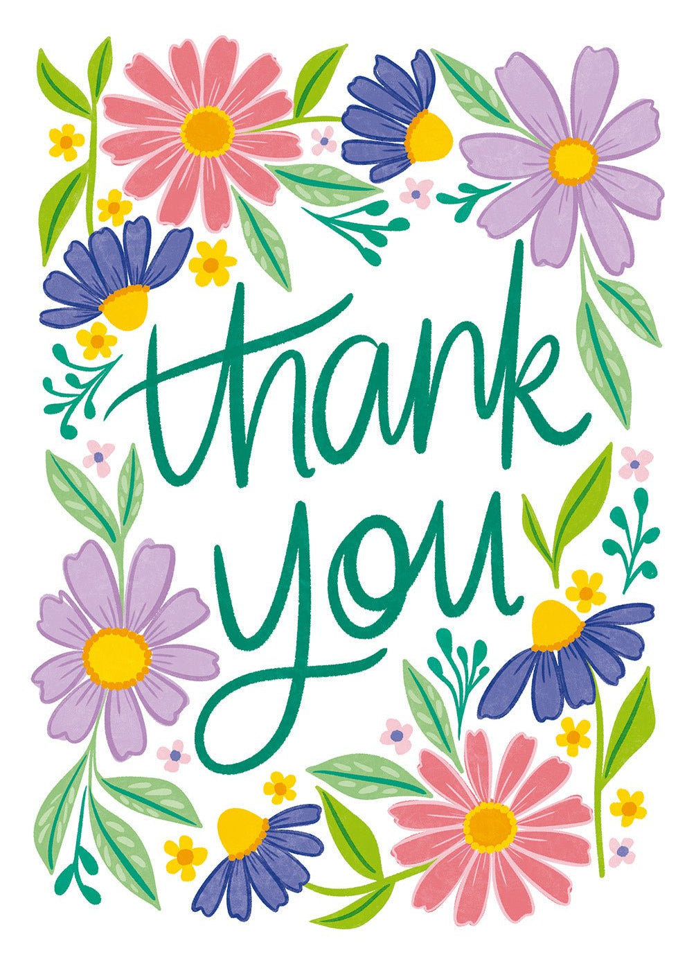 Thank You Daisies Card - FreshCut Paper