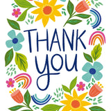 Thank You Funky Floral Card - FreshCut Paper