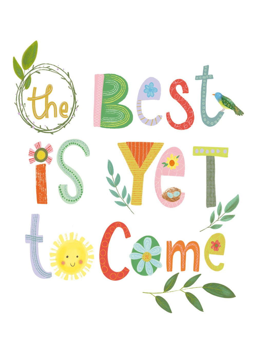 The Best is Yet To Come Card - FreshCut Paper