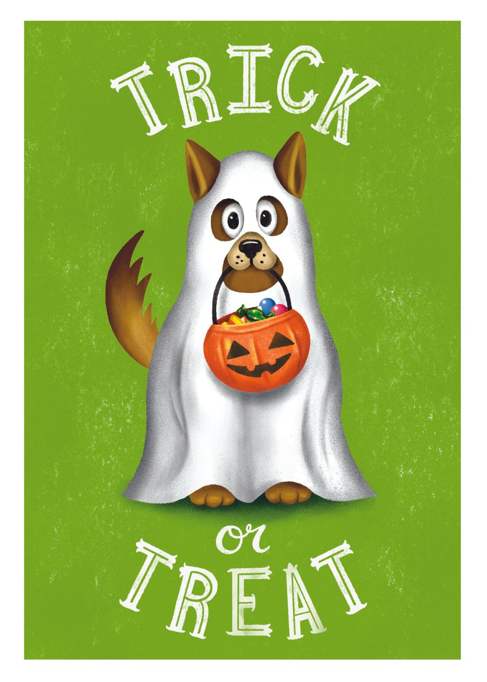 Trick or Treat Dog Card - FreshCut Paper