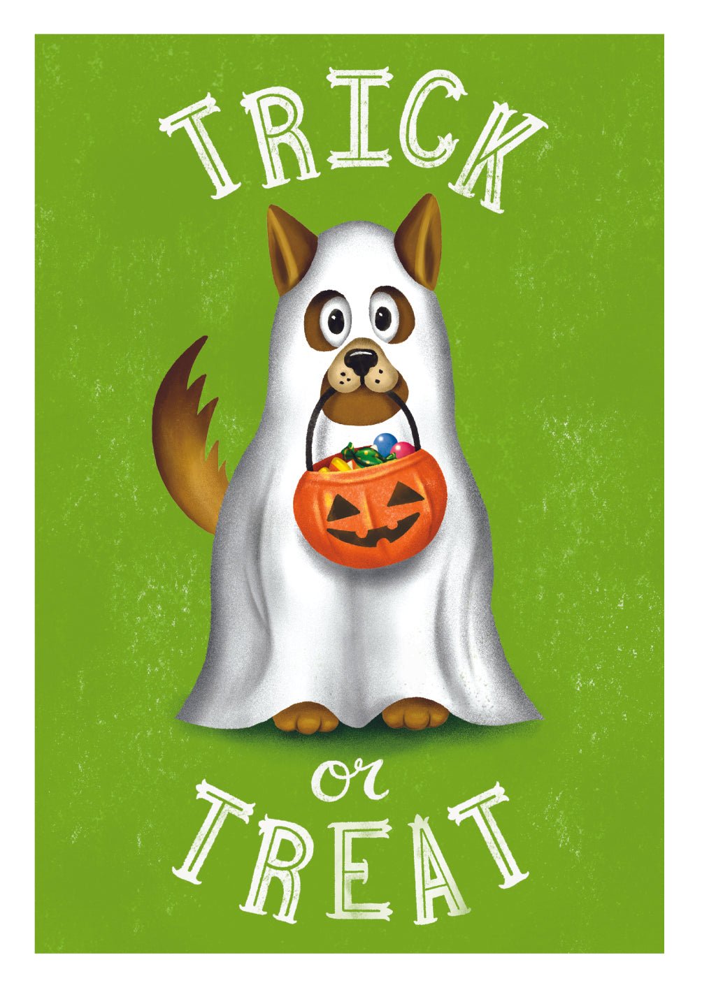 Trick or Treat Dog Card - FreshCut Paper